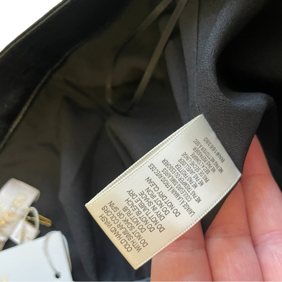 TORN By RONNY KOBO The Donnie Skirt Asymmetric Faux Leather Metallic Croc New - Picture 11 of 15